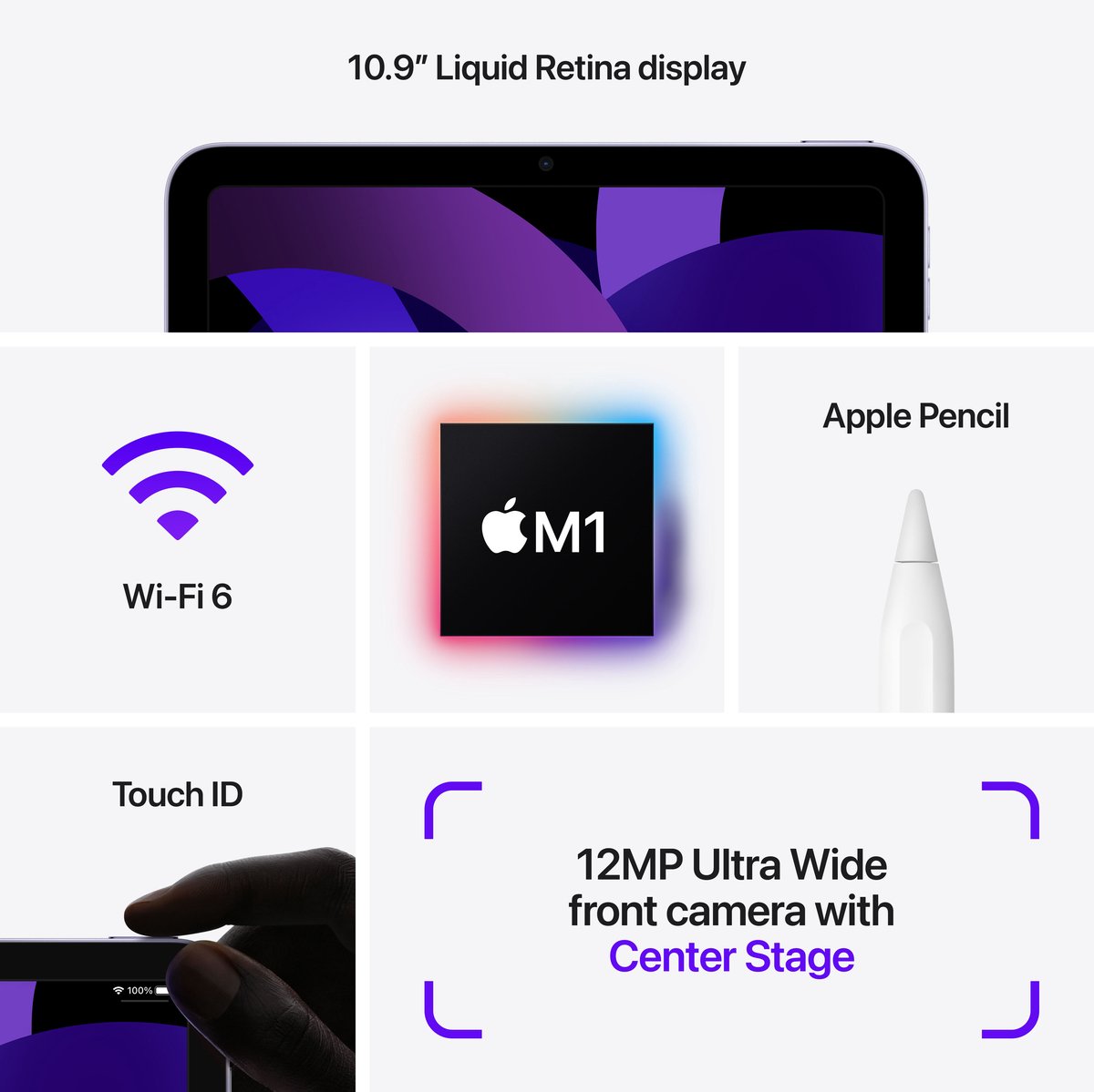 Apple iPad Air (2022) - 10.9 inch - WiFi - 64GB - Roze - 5e generatie thumbnail 8