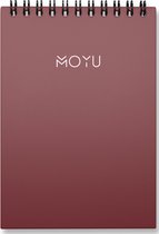 MOYU Notepad A6 - Uitwisbaar Notitieboek - Duurzaam Steenpapier -  Ruby Rose