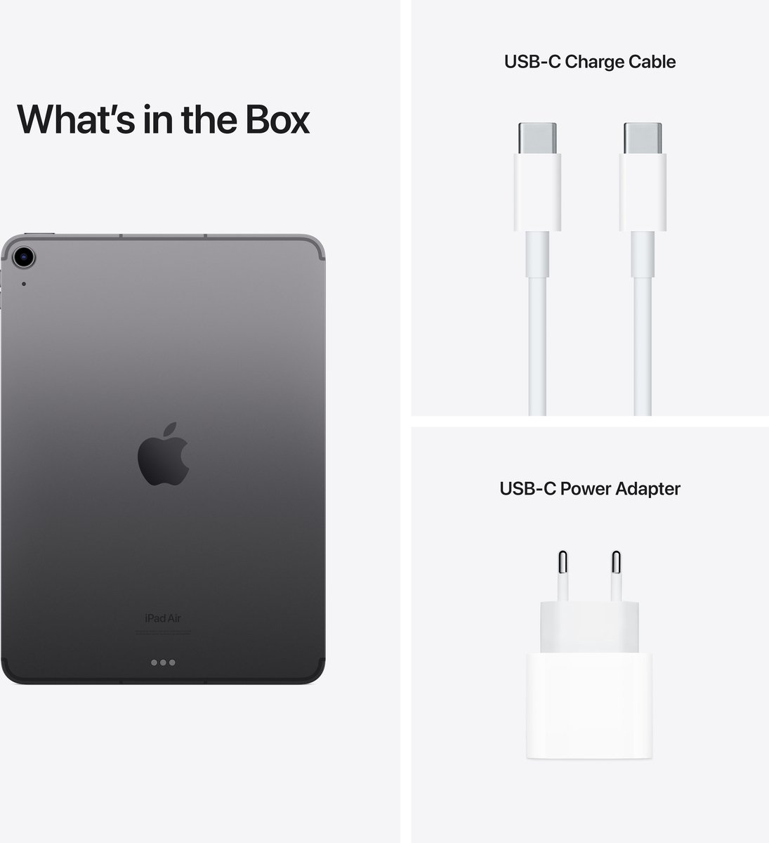 Apple iPad Air 5e generatie 2022 10,9" Liquid Retina display M1-chip WiFi 5G 256GB Spacegrijs - Afbeelding 4