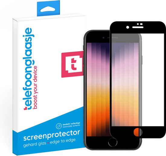Telefoonglaasje Screenprotectors - Geschikt voor iPhone SE (2022) - Volledig Dekkend - Gehard Glas Screenprotector - Geschikt voor iPhone SE (2022) - Beschermglas