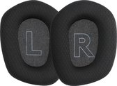 kwmobile 2x fluwelen oorkussens voor Logitech G733 koptelefoons - Kussens voor over-ear-koptelefoon in zwart