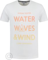 Gaastra heren T-shirt "Water, Waves & Wind", wit (XL)