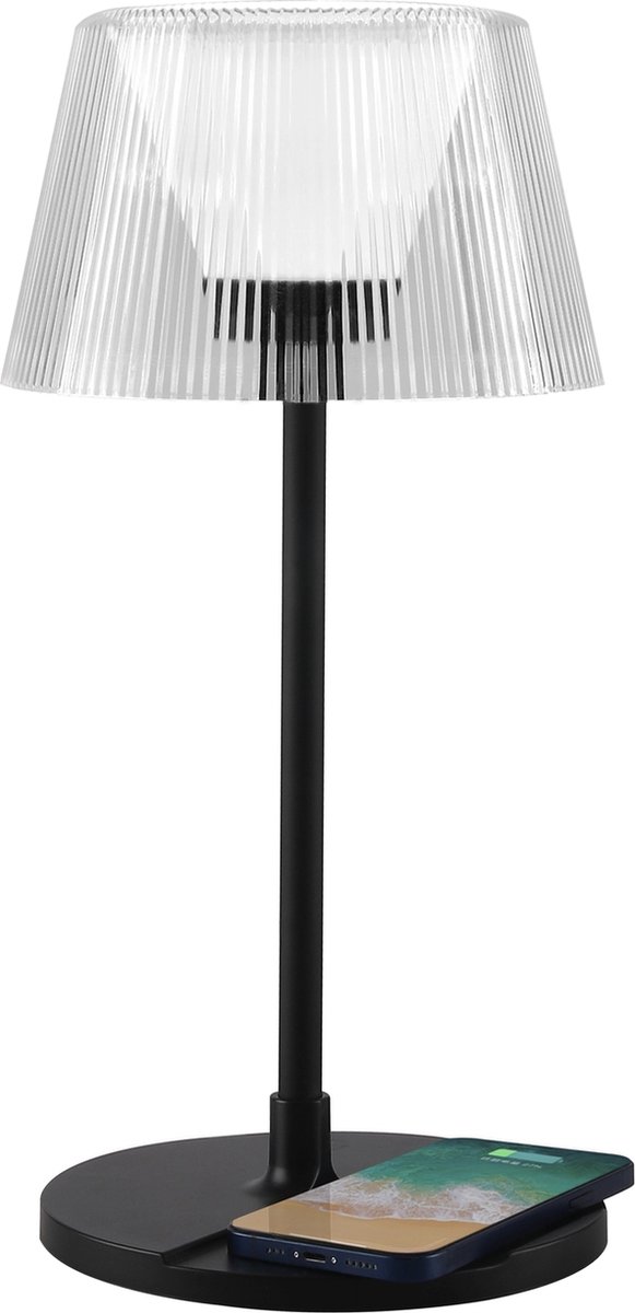 Groenovatie LED Bureaulamp 5W - Dimbaar - Draadloze Oplader - Warm Wit / Koel Wit