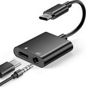 Sounix USB-C /type C / AUX naar 3,5mm Audiokabel met PD Snel opladen-60W-USB00130