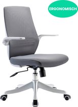 Bol.com Starrydays Ergonomische Bureaustoel Comfort - Bureaustoelen voor Volwassenen – Bureaustoel met Wieltjes - Grijs aanbieding
