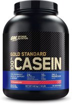 Optimum Nutrition 100% Casein Time Release Protein - Casein Protein / Protein Shake - Fraise - 1816 grammes (56 shakes)