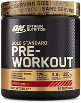 Optimum Nutrition Gold Standard Pre Workout - Fruit Punch - Pre-Workout - 330 gram (30 doseringen)