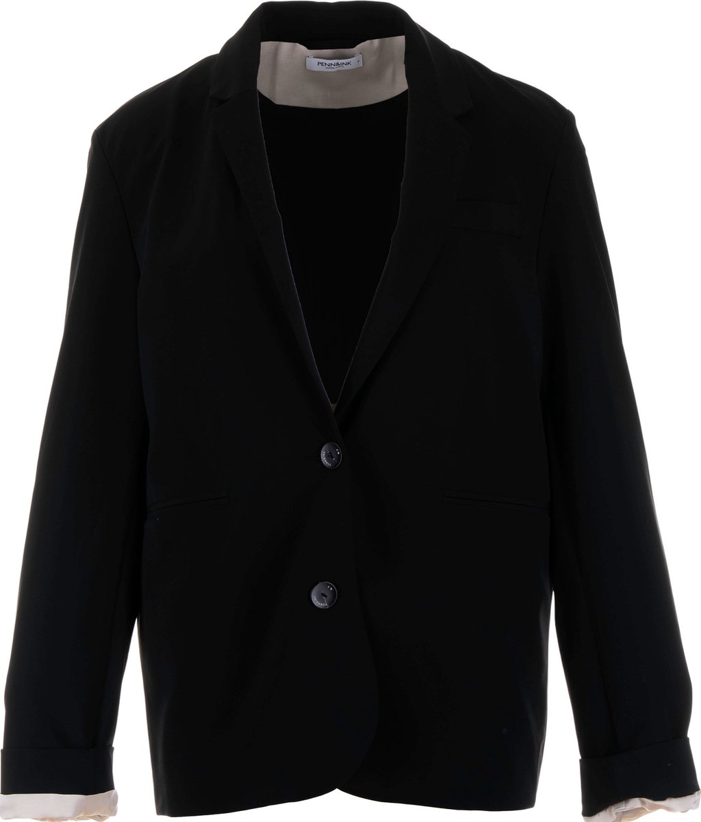 Penn & Ink Dames Blazer Zwart maat 36