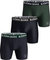 Björn Borg Performance Boxer 3p Heren - thermobroek - zwart - maat S