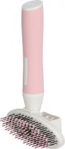 Zolux Anah slickerborstel soft intrekbaar roze wit