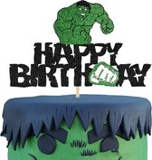 Hulk Taart Decoratie - Taart Versiering - Taart Topper - Marvel Avengers Taart Decoratie - Verjaardag Kind