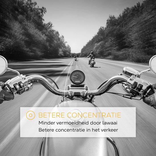 Shush Biker Earplugs - Motor oordoppen van synthetisch rubber - 365x herbruikbaar - Gehoorbescherming tegen windruis op de motor - Keramisch filter met de beste prestaties (SNR 24 dB)