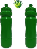 2x Gourdes 850ml - Gourde enfants/adultes - Vert eco