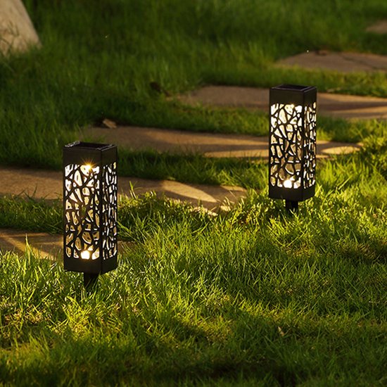 Lot de 3 lampes solaires d'extérieur lampe de jardin lampe d'éclairage  extérieur lampe