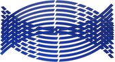 Velgstriping - Motor Wiel Stickers - Velgstrips - Blauw