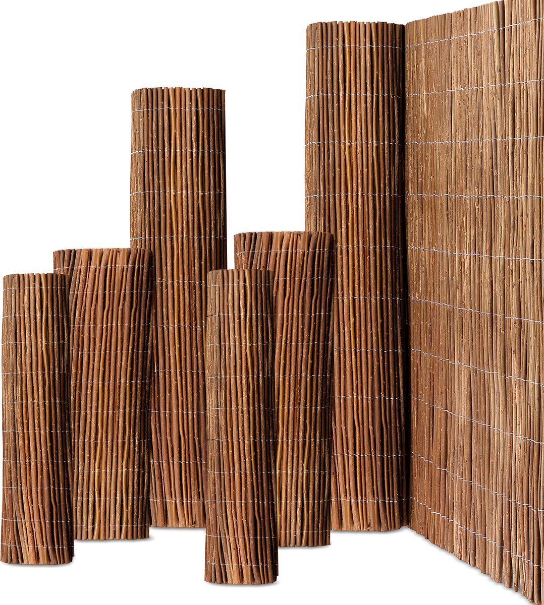 Sol Royal Balkonscherm Wilgenrol 100x500cm (HxB) SolVision W79 – Natuurlijke Wilgentenen Mat als Balkon Privacy Scherm Wilgenmat op Rol – Balkon Windscherm als Balkonbekleding voor Tuin, Terrassen