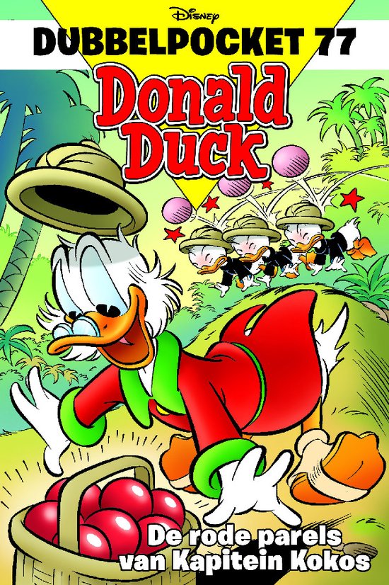 Omslag van Donald Duck Dubbelpocket 77 - De rode parels van Kapitein Kokos