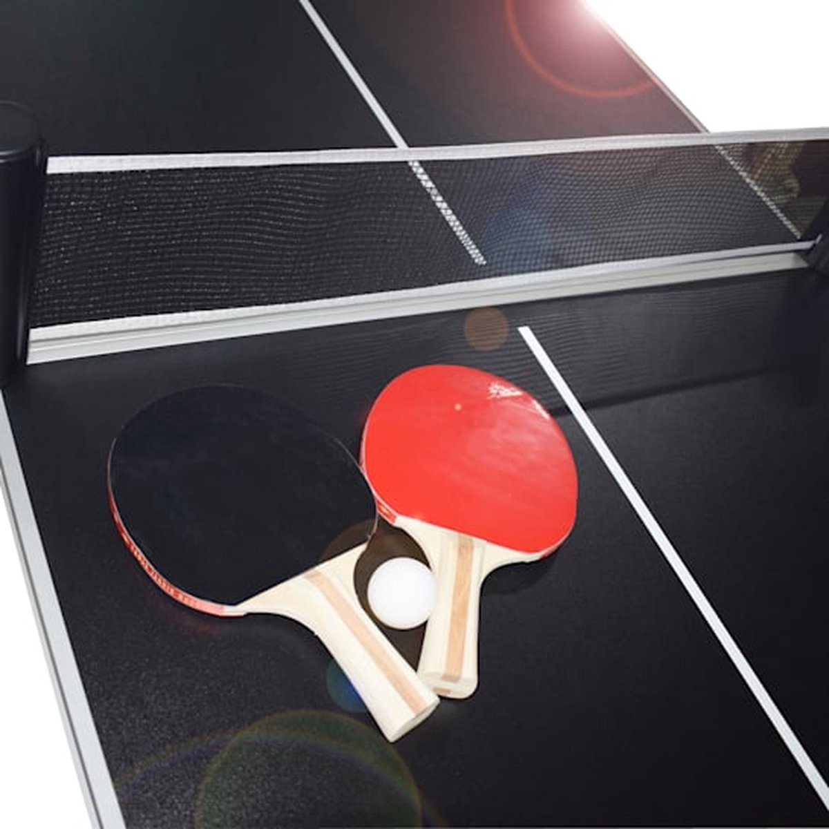 Relaxdays Kit pour jouer au ping-pong, table pliable, filet, à