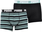 Puma - Heritage Stripe Boxer 2P - Heren Ondergoed-XL