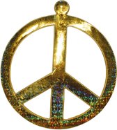 Vredesteken plastieken decoratie - diameter 52 cm - Peace no War