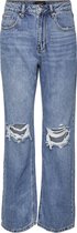 Vero Moda VMKITHY HR STRAIGHT JEANS LI363 NOOS Dames Jeans Medium Blue Denim - Maat 27 x L34