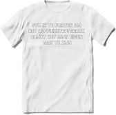 Flirten bij de koffie Spreuken T-Shirt | Dames / Heren | Grappige cadeaus | Verjaardag teksten Cadeau - Wit - M