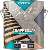 Fitex Creative+ Trappenlak Zijdeglans Dekkend - Lakverf - Dekkend - Binnen - Water basis - Zijdeglans