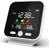 Looki Slimme CO2 Meter met app – Thermometer - Temperatuur en luchtvochtigheid – Draagbare draadloze Melder  – Thermometer / Luchtkwaliteitsmeter