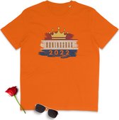Koningsdag 2022 t Shirt - T-shirt voor 27 april 2022 - Festival t Shirt - Koningsnacht Live Festival Shirt - t Shirt Dames - t Shirt Heren - Maten: S M L XL XXL XXXL - Shirt kleuren: Oranje Z