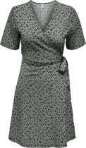 ONLY ONLMAY S/S AOP WRAP DRESS JRS Dames Jurk - Maat S