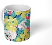 Mok - Koffiemok - Planten - Tropisch - Jungle - Patroon - Mokken - 350 ML - Beker - Koffiemokken - Theemok