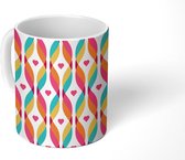Mok - Koffiemok - Hart - Design - Ornament - Mokken - 350 ML - Beker - Koffiemokken - Theemok