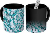 Magische Mok - Foto op Warmte Mokken - Koffiemok - Takken - Boom - Patronen - Magic Mok - Beker - 350 ML - Theemok