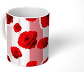 Mok - Koffiemok - Rozen - Bloemen - Patronen - Mokken - 350 ML - Beker - Koffiemokken - Theemok