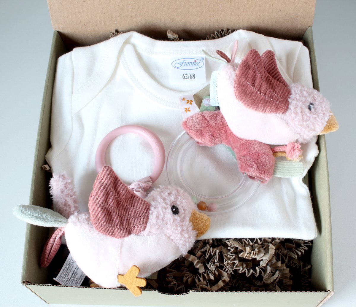 Goedkoopste Minibox Flowers & Butterflies - kraamcadeau - cadeau baby - little dutch
