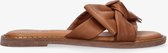 Tango | Audrey 1-d cognac bow slipper - cognac sole | Maat: 42