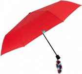 miniparaplu 57 x 97 cm microvezel/glasvezel rood