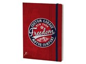 notitieboek Freedom 15 x 21 cm papier rood