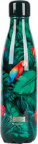 thermosfles Tropical Birds 1 liter RVS groen/rood