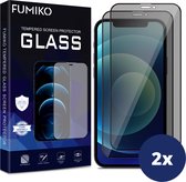 FUMIKO Screenprotector Privacy iPhone 11 Pro/ iPhone Xs/ iPhone X - Screen Protector Privacy Beschermglas - 2 Stuks