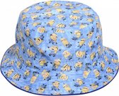 zonnehoed Minions junior textiel blauw maat 54