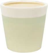 Yankee Candle Pastel Hues Ceramic Votiv Candle Holder-Green, 8.9x7x7.3 cm
