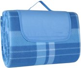 Picknickkleden-Picknickdeken Outdoor Stranddeken Sandproof Picknickmat-Blauwe plaid-200*200cm