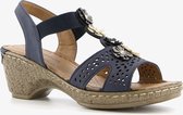 Blue Box dames sandalen met hak - Blauw - Maat 38