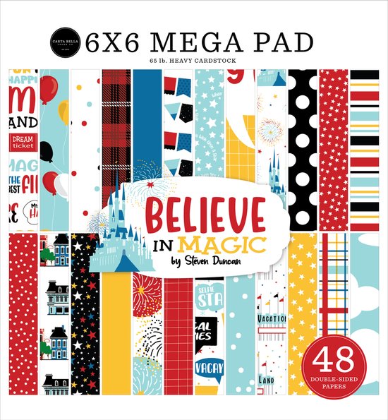 Foto: Carta bella believe in magic 6x6 inch cardmakers mega pad cbbim148031 