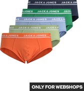 JACK & JONES JACTURBO SOLID BRIEFS 5 PACK Heren Onderbroek  - Maat L