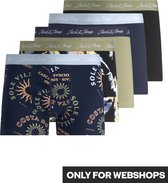 JACK & JONES JACCOSTA TRUNKS 5 PACK Heren Onderbroek  - Maat XXL