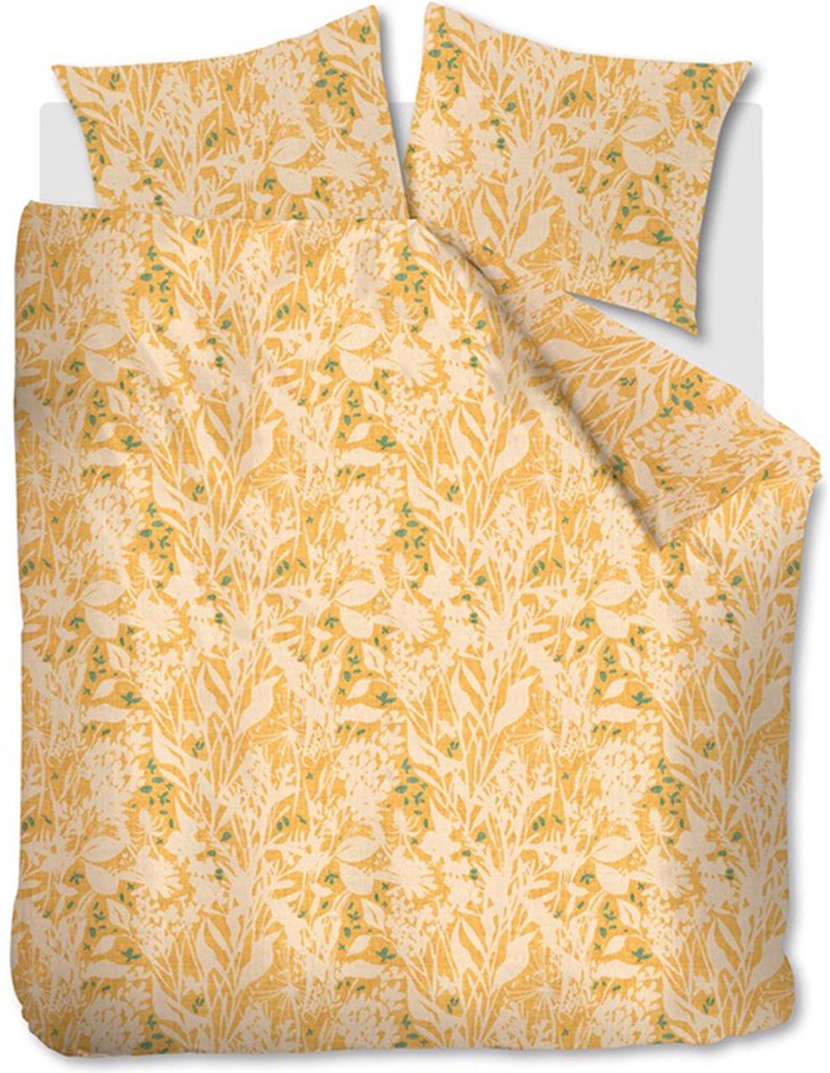 Ariadne at Home Botanical dekbedovertrek - Tweepersoons - 200x200/220 - Oker