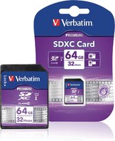 Verbatim Vb-sdxc10-64g Sdxc-kaart 64 Gb Class 10