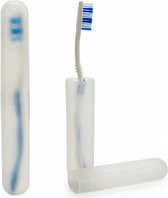 opbergbakje tandenborstel 27 cm transparant 2 stuks